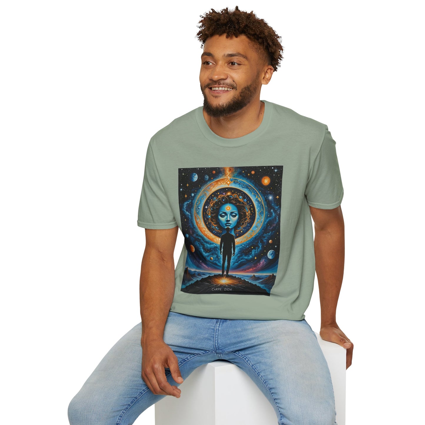 Cosmic Portal T-Shirt – Surreal Galaxy Art Tee – Gift for Spiritual Thinkers, Psychedelic Art Lovers, and Astral Projection Enthusiasts
