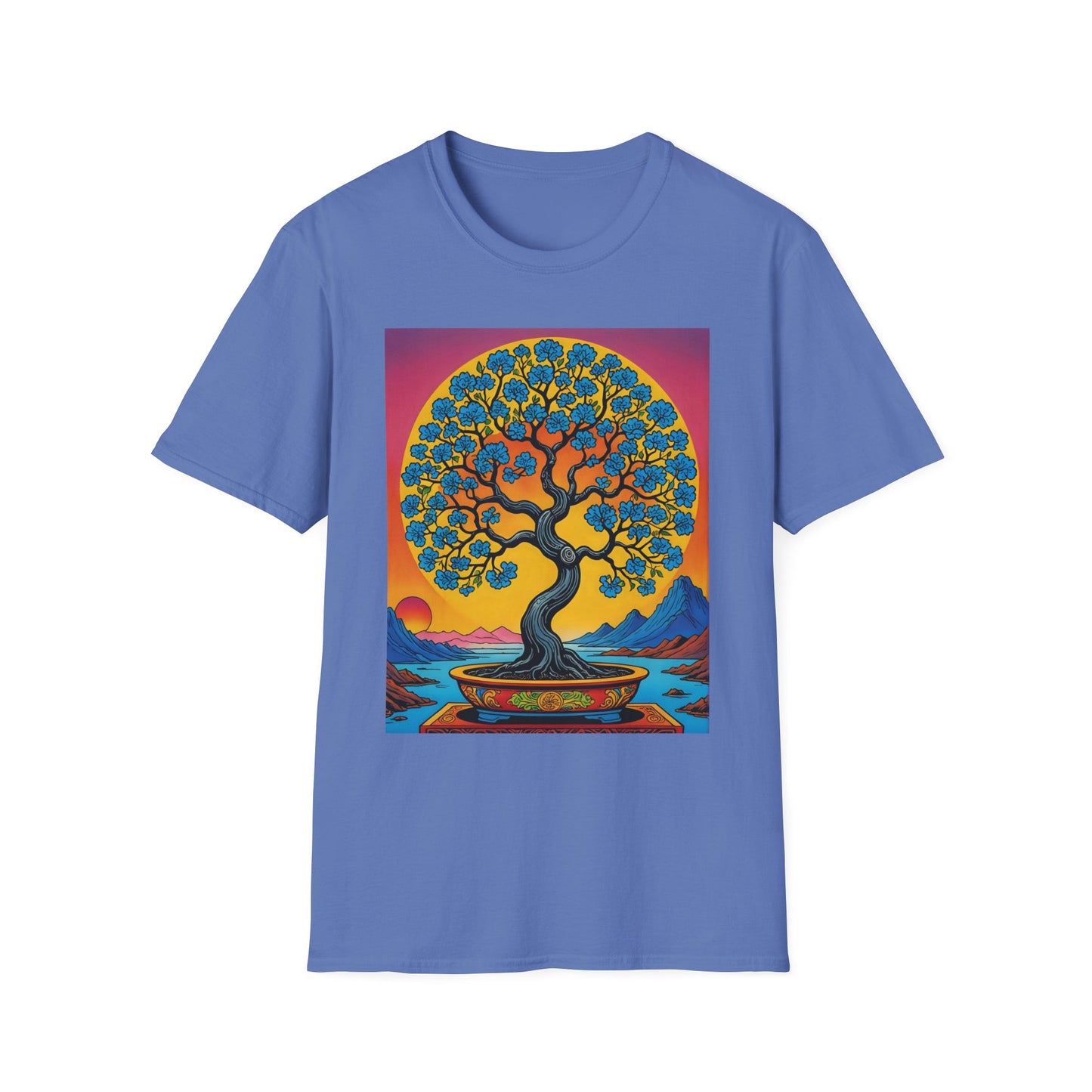 Spiritual Tree Graphic T-Shirt | Unisex Softstyle Tee | Nature Lover Gift | Bohemian Apparel | Yoga Shirt | Eco-Friendly Clothing | Art Tee