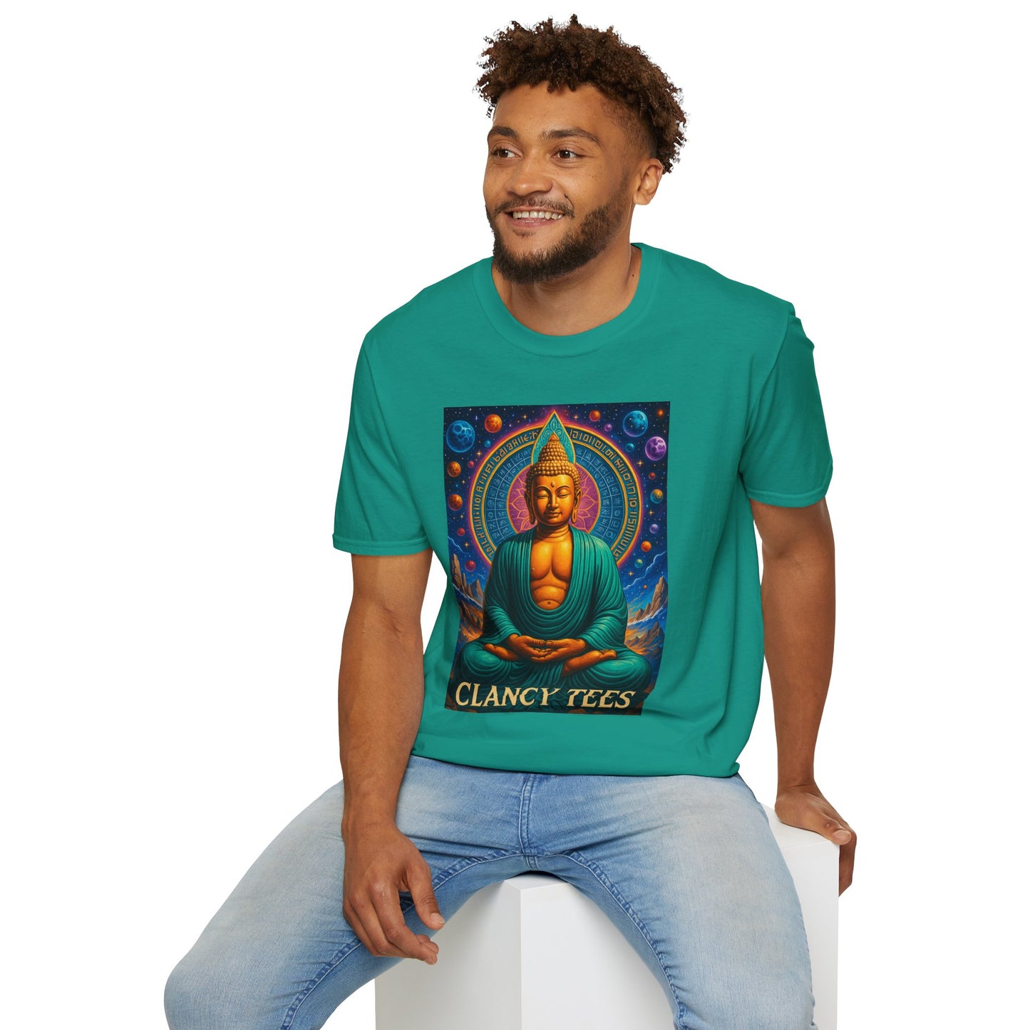 Trippy Buddha Meditation T-Shirt – Psychedelic Spiritual Shirt for Zen Seekers, Yoga Lovers, Gift for Mindful Friends, Cosmic Energy Tee