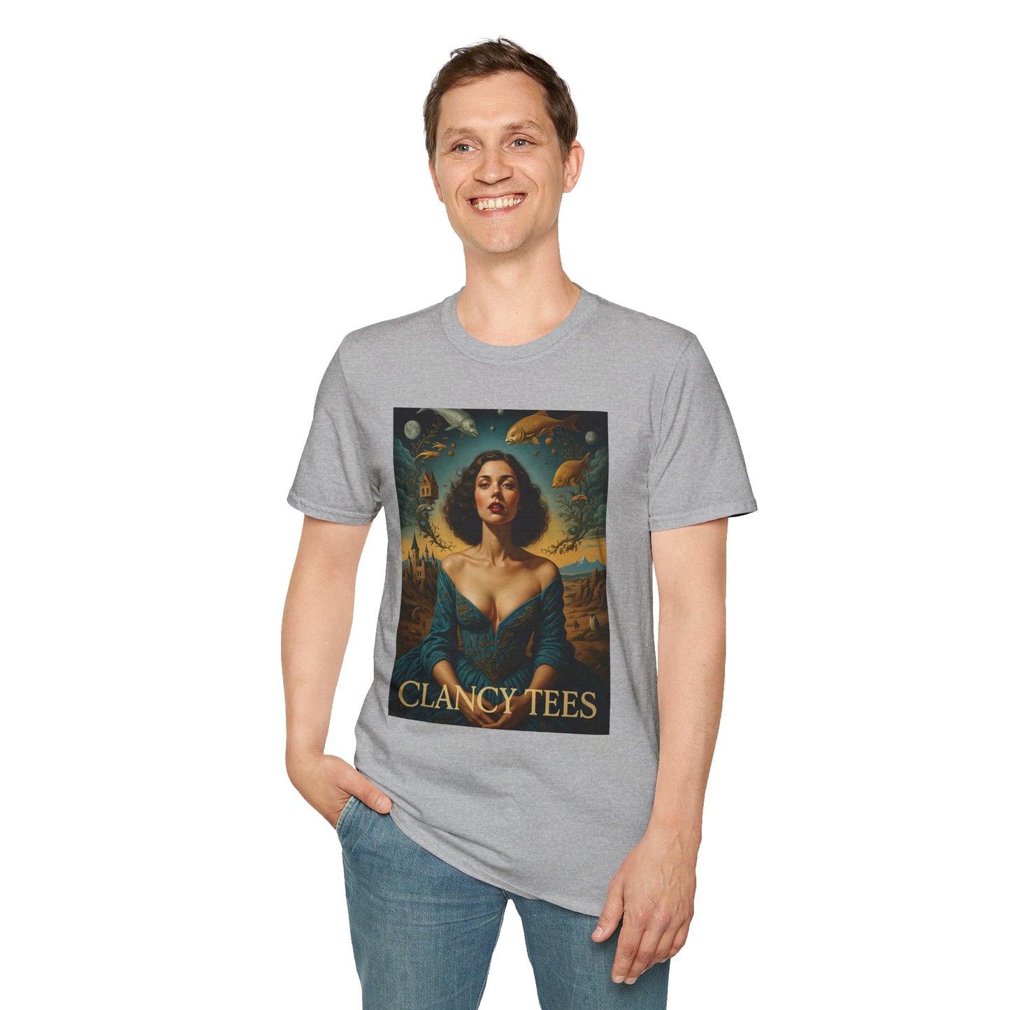 Surreal Renaissance Fantasy T-Shirt – Vintage Style Art Tee, Trippy Baroque Shirt, Gift for Art Lovers, Dreamy Historical Aesthetic Graphic