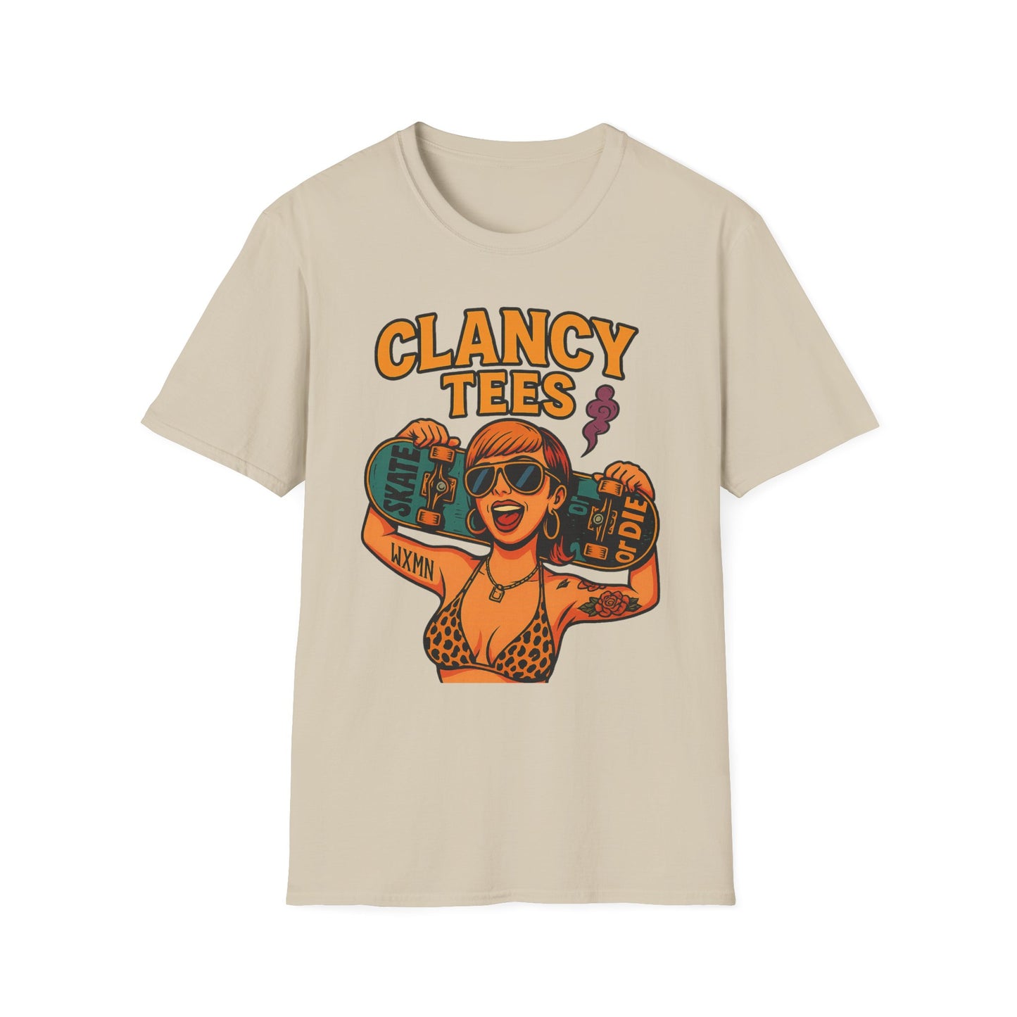 Trendy Graphic Tee, Vintage Skateboarding Shirt, Casual Summer Top, Perfect for Skate Enthusiasts, Streetwear Wardrobe