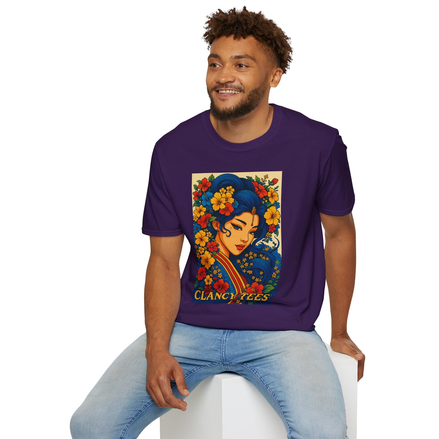 Bohemian Floral Graphic Tee, Unisex T-Shirt, Vintage Style Shirt, Gift for Her, Summer Fashion Essential