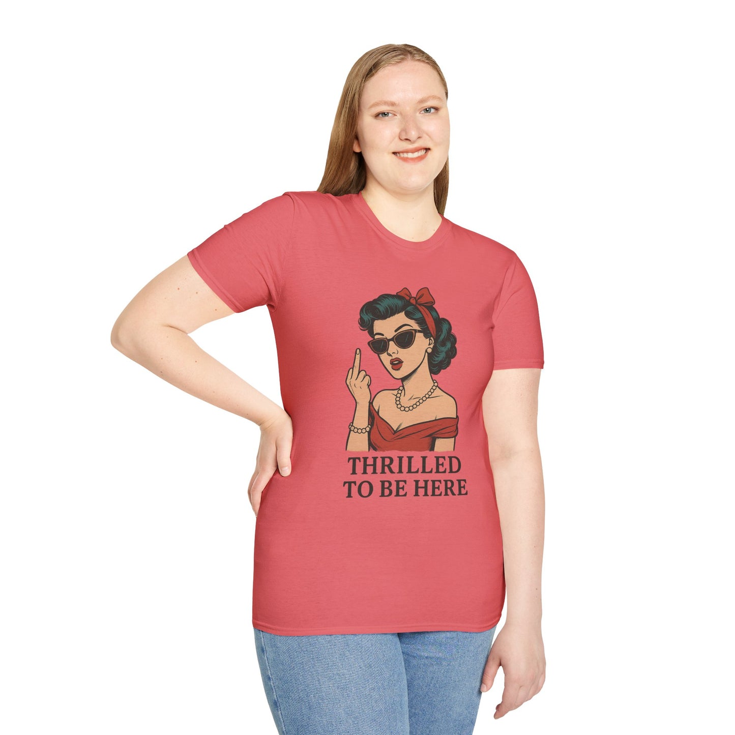 Vintage Pin Up Girl Graphic Tee, Stylish Casual Wear, Gifts for Her, Funny T-Shirt, Summer Fashion