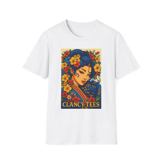 Bohemian Floral Graphic Tee, Unisex T-Shirt, Vintage Style Shirt, Gift for Her, Summer Fashion Essential