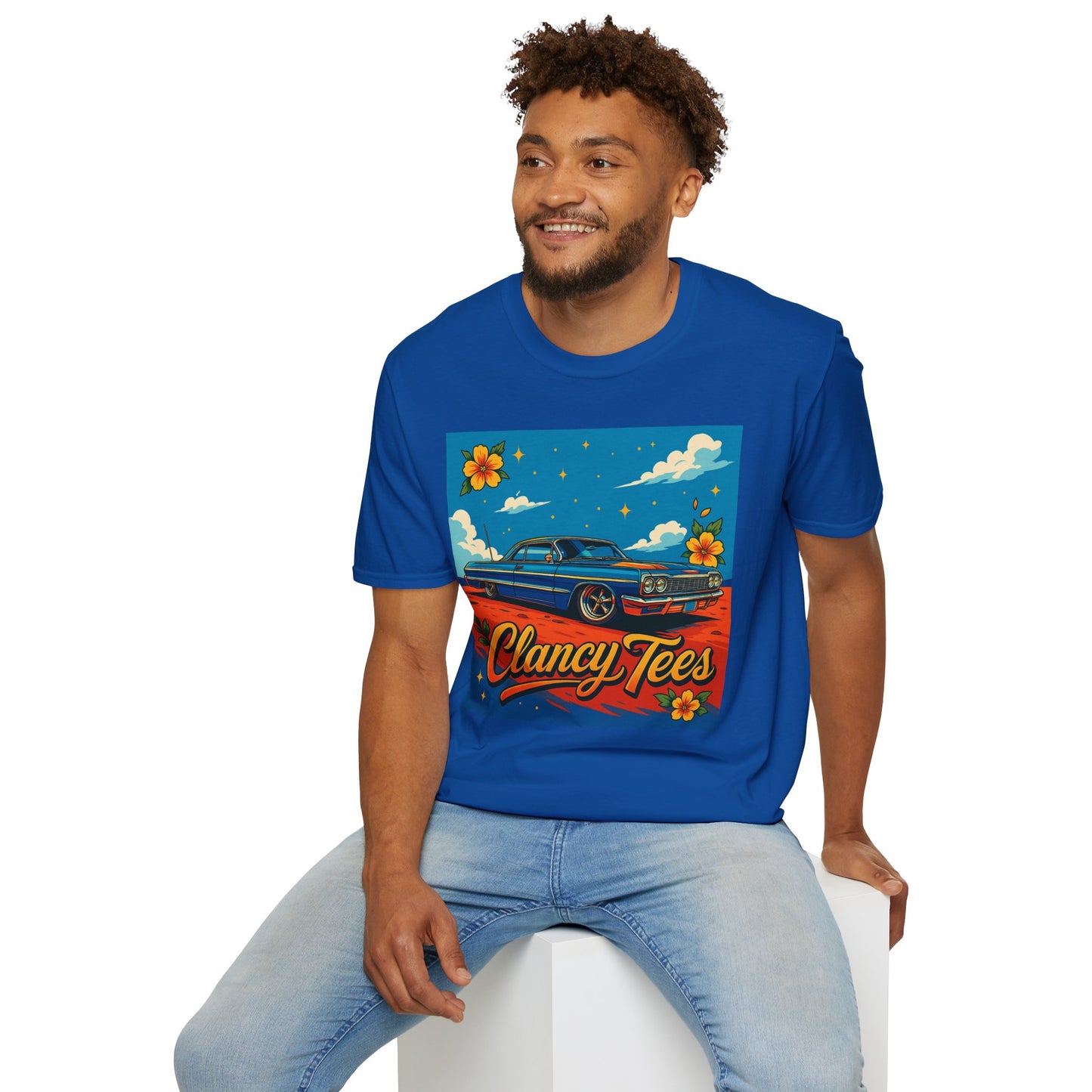 Lowrider Car Retro Shirt – Chicano Style Graphic Tee – Gift for Classic Car Lovers, Vintage Culture Fans, and Custom Car Aesthetic Addicts