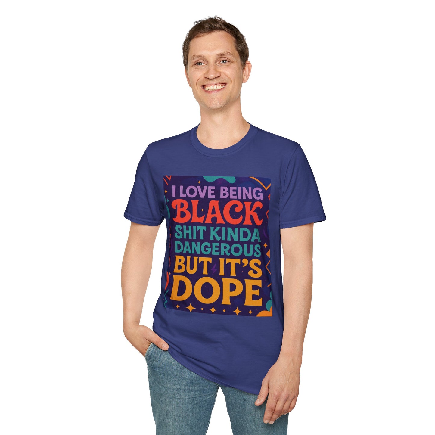 I Love Being Black Shirt – Bold Afrocentric Graphic Tee – Funny Black Pride Design – Gift for Pro-Black Friends and Culture Lovers