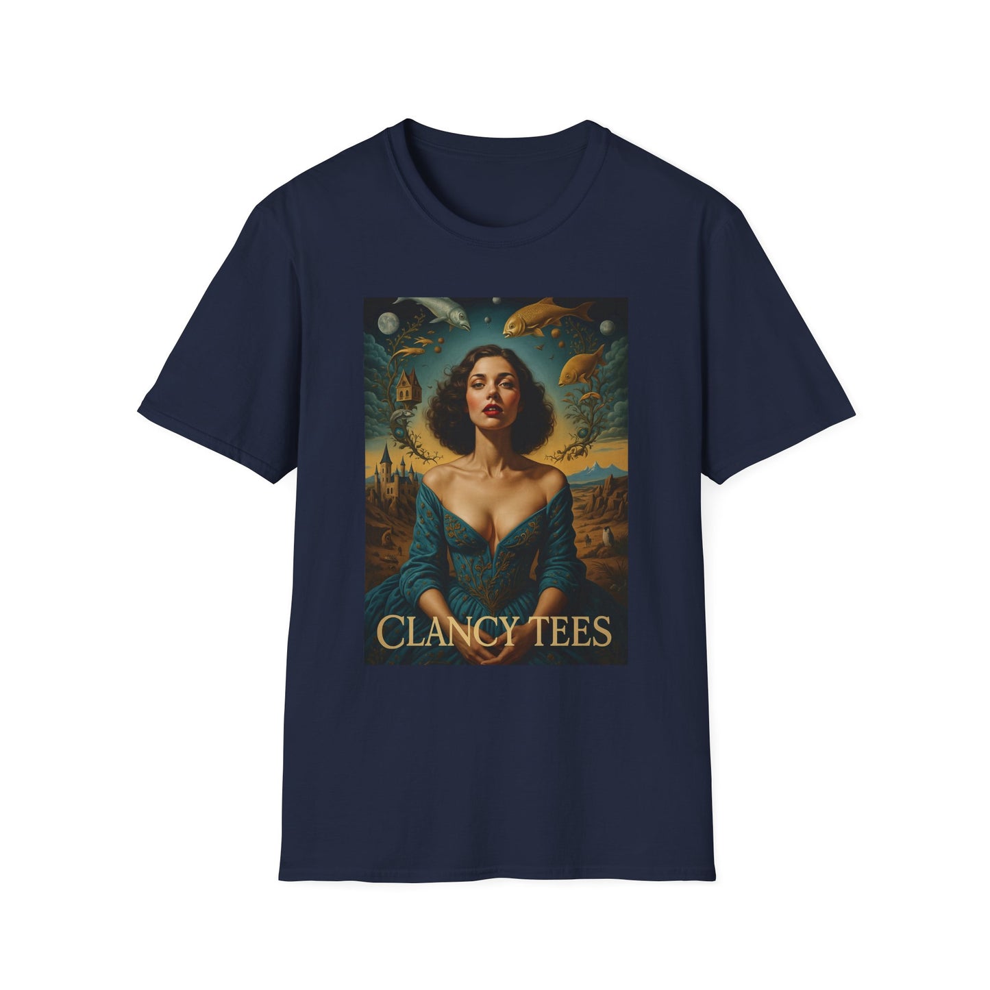 Surreal Renaissance Fantasy T-Shirt – Vintage Style Art Tee, Trippy Baroque Shirt, Gift for Art Lovers, Dreamy Historical Aesthetic Graphic