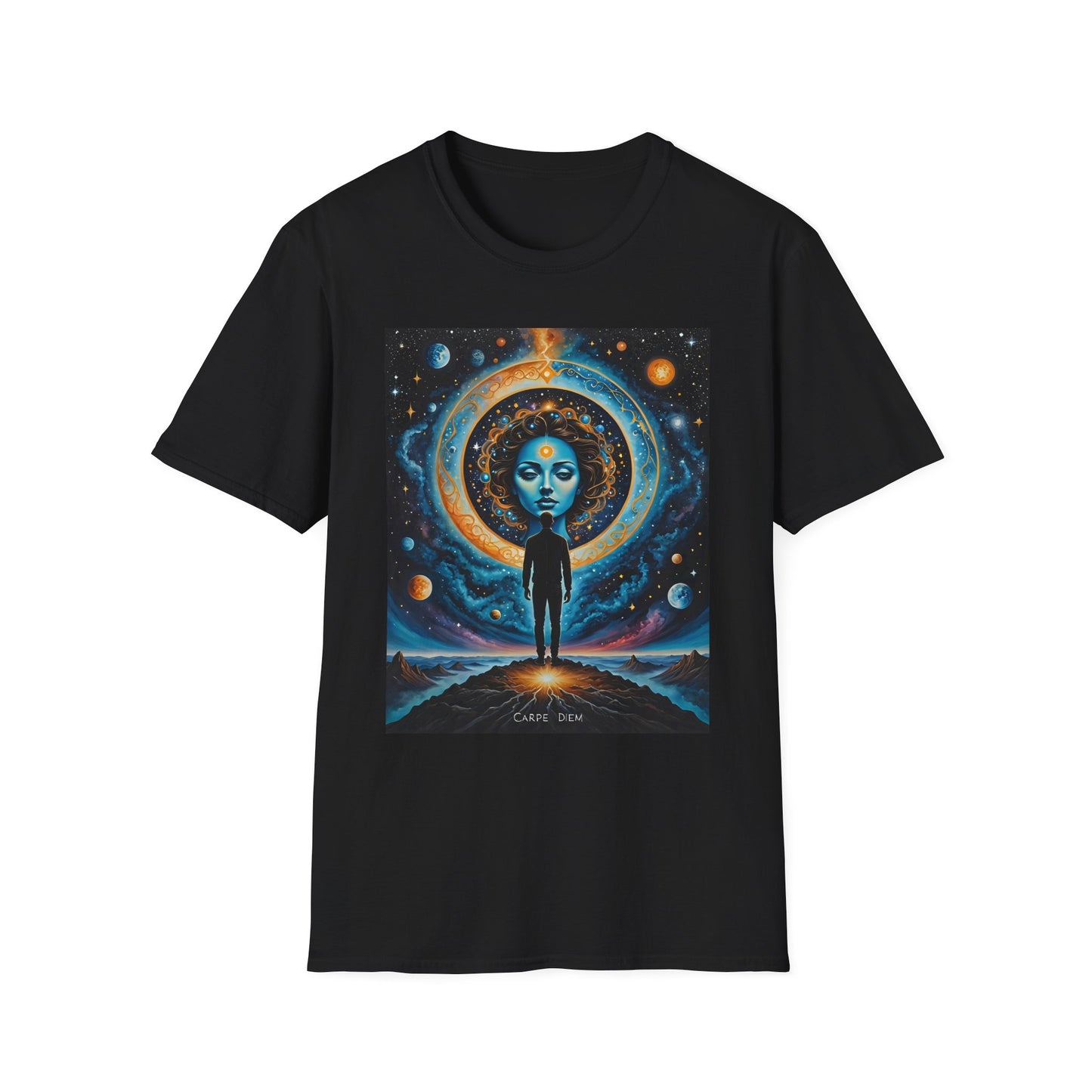 Cosmic Portal T-Shirt – Surreal Galaxy Art Tee – Gift for Spiritual Thinkers, Psychedelic Art Lovers, and Astral Projection Enthusiasts