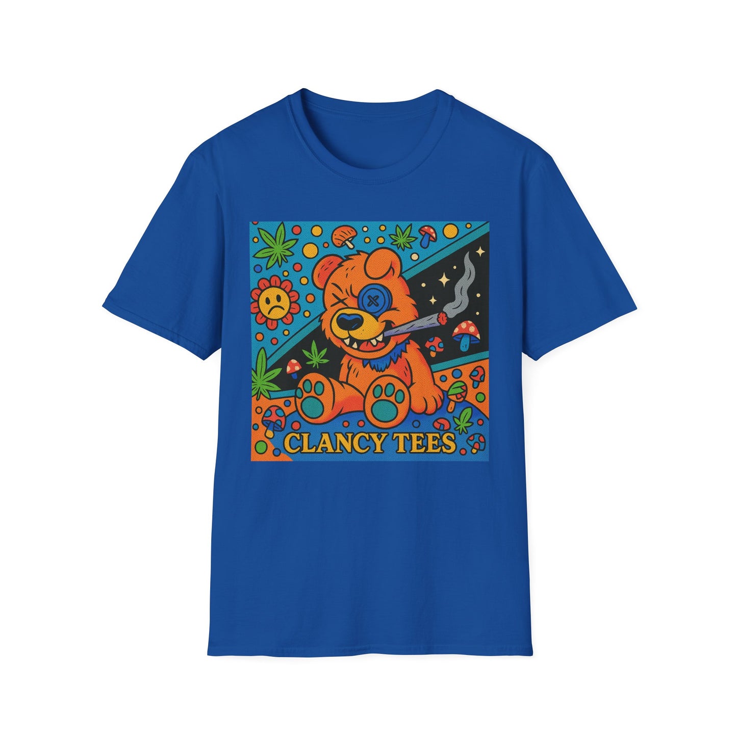 Vibrant Animal Graphic T-Shirt, Casual Tee for Pet Lovers, 420 Friendly Gift, Retro Style, Summer Wear, Fun Everyday Top