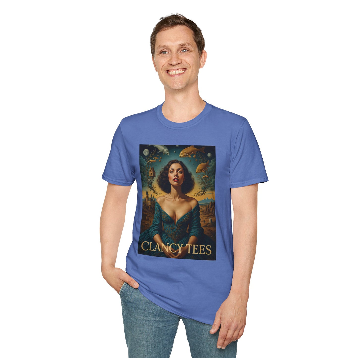 Surreal Renaissance Fantasy T-Shirt – Vintage Style Art Tee, Trippy Baroque Shirt, Gift for Art Lovers, Dreamy Historical Aesthetic Graphic