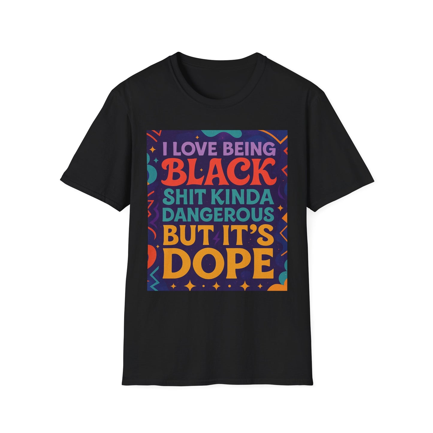 I Love Being Black Shirt – Bold Afrocentric Graphic Tee – Funny Black Pride Design – Gift for Pro-Black Friends and Culture Lovers