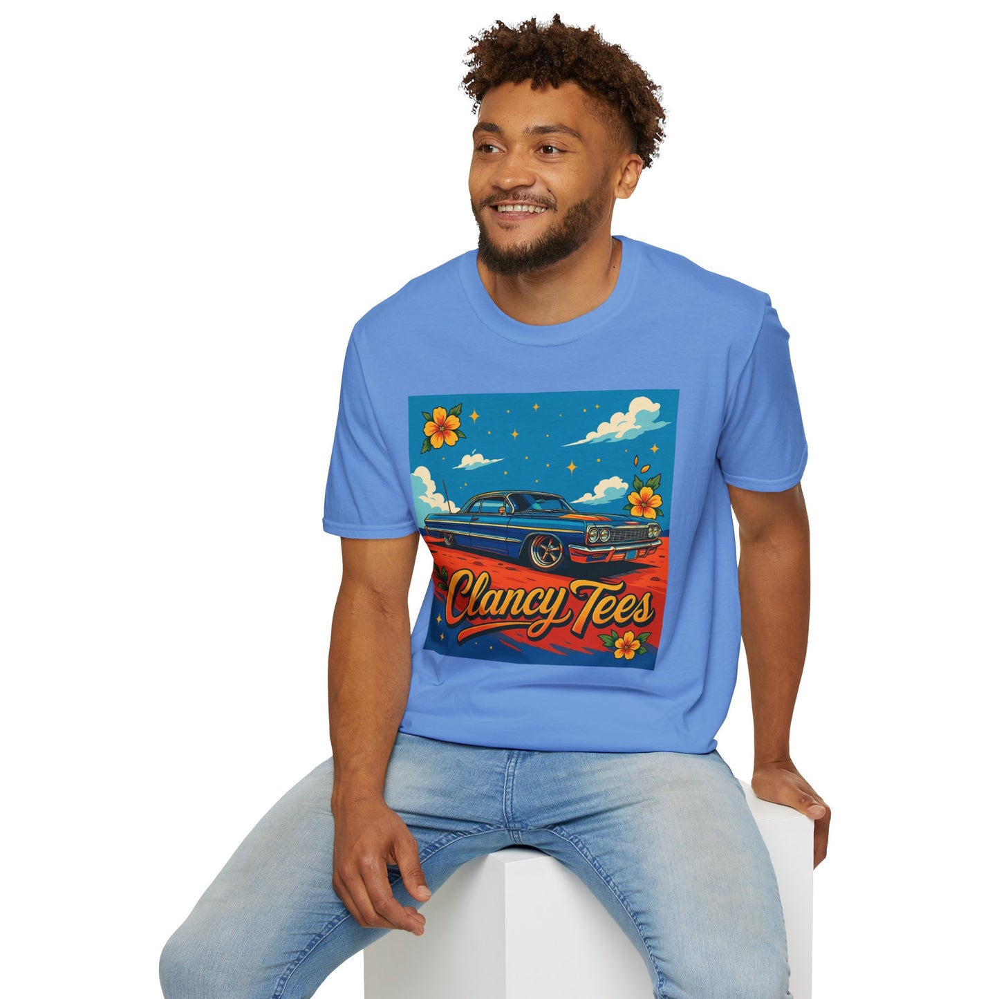 Lowrider Car Retro Shirt – Chicano Style Graphic Tee – Gift for Classic Car Lovers, Vintage Culture Fans, and Custom Car Aesthetic Addicts