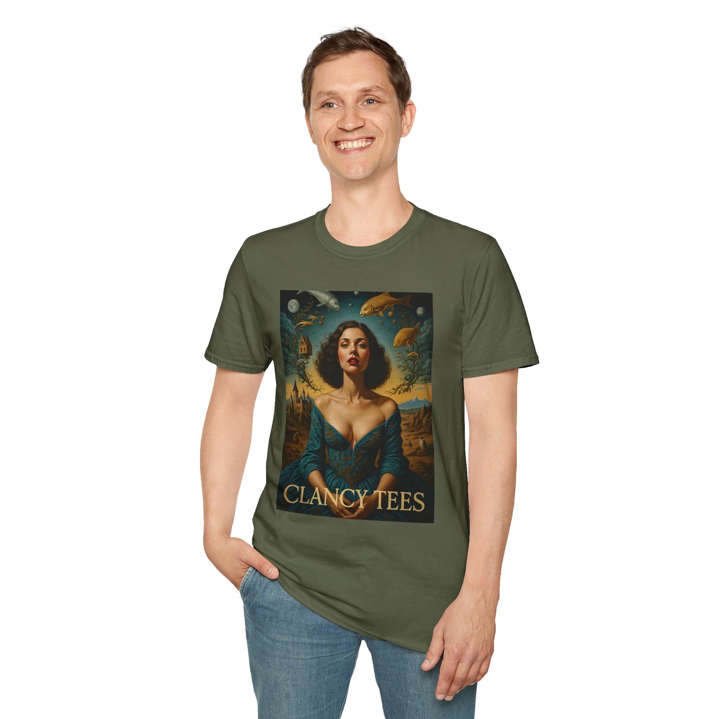 Surreal Renaissance Fantasy T-Shirt – Vintage Style Art Tee, Trippy Baroque Shirt, Gift for Art Lovers, Dreamy Historical Aesthetic Graphic
