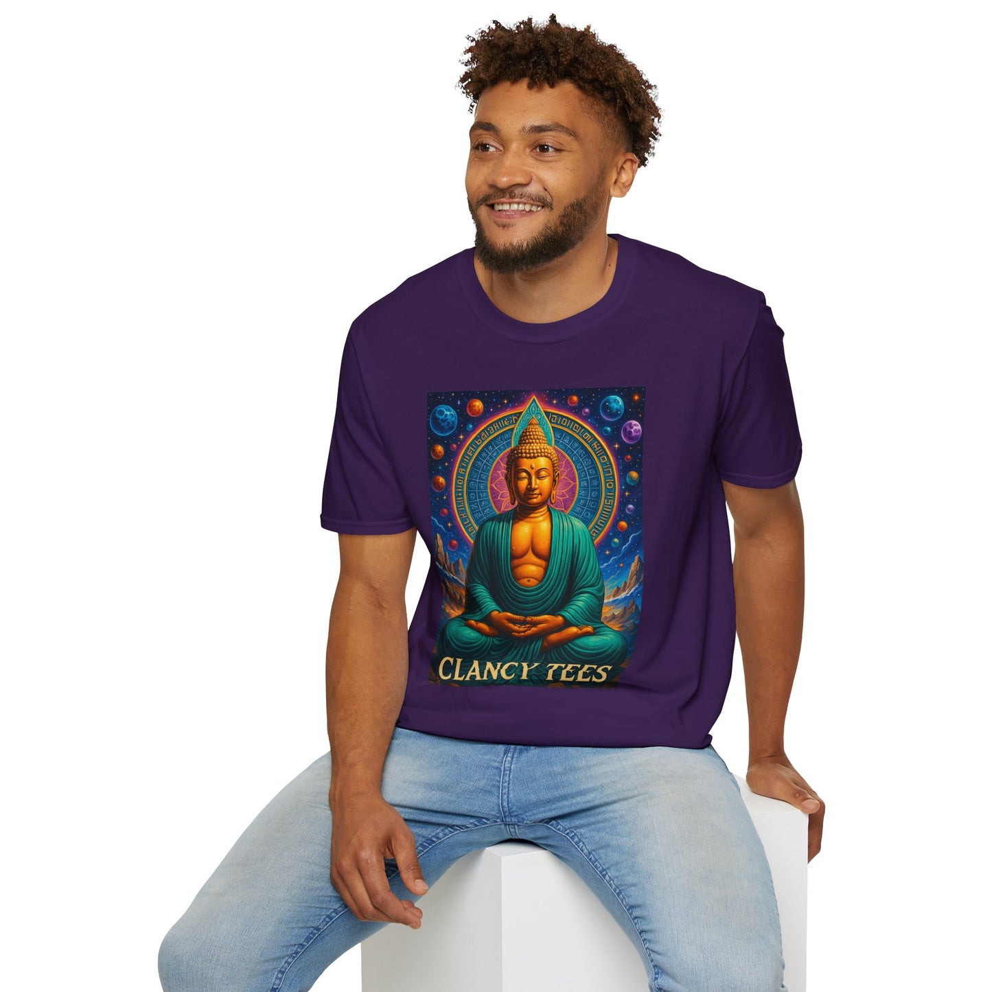 Trippy Buddha Meditation T-Shirt – Psychedelic Spiritual Shirt for Zen Seekers, Yoga Lovers, Gift for Mindful Friends, Cosmic Energy Tee