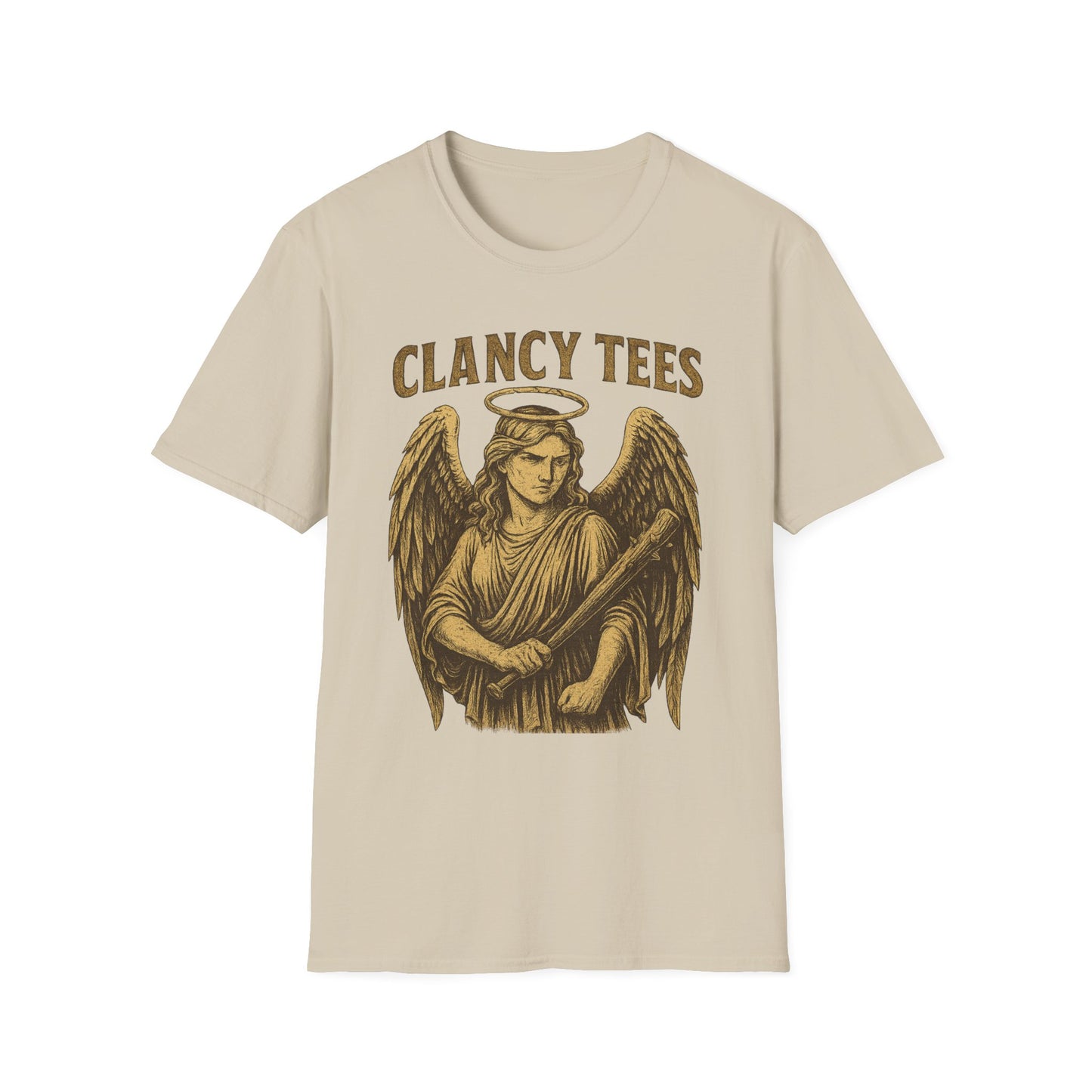 Warrior Angel T-Shirt Gothic Archangel Graphic Tee Dark Fantasy Shirt Gift for Metal Fans Gift for Angel Lovers Celestial Warrior Artwork