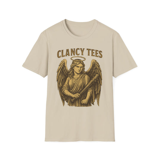 Warrior Angel T-Shirt Gothic Archangel Graphic Tee Dark Fantasy Shirt Gift for Metal Fans Gift for Angel Lovers Celestial Warrior Artwork