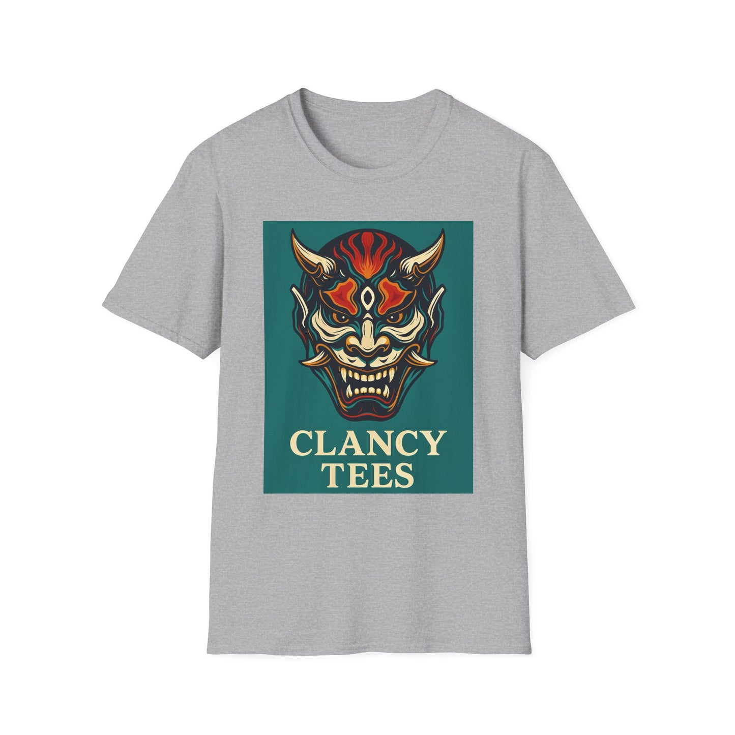 Graphic T-Shirt with Unique Demon Design, Unisex Tee, Casual Wear, Gift for Fans, Halloween Apparel, Streetwear
