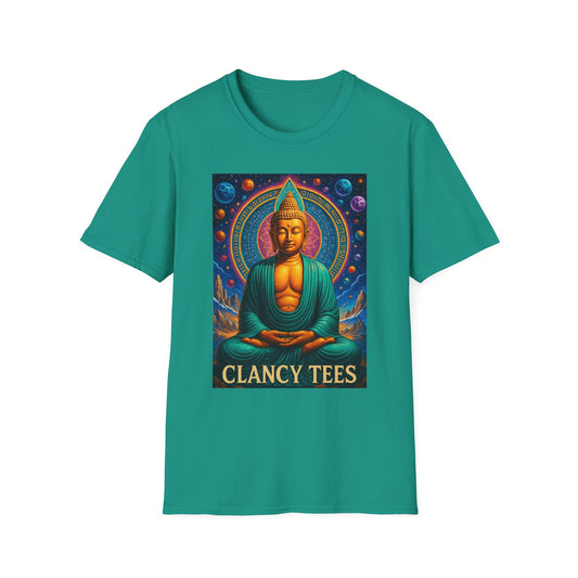 Trippy Buddha Meditation T-Shirt – Psychedelic Spiritual Shirt for Zen Seekers, Yoga Lovers, Gift for Mindful Friends, Cosmic Energy Tee
