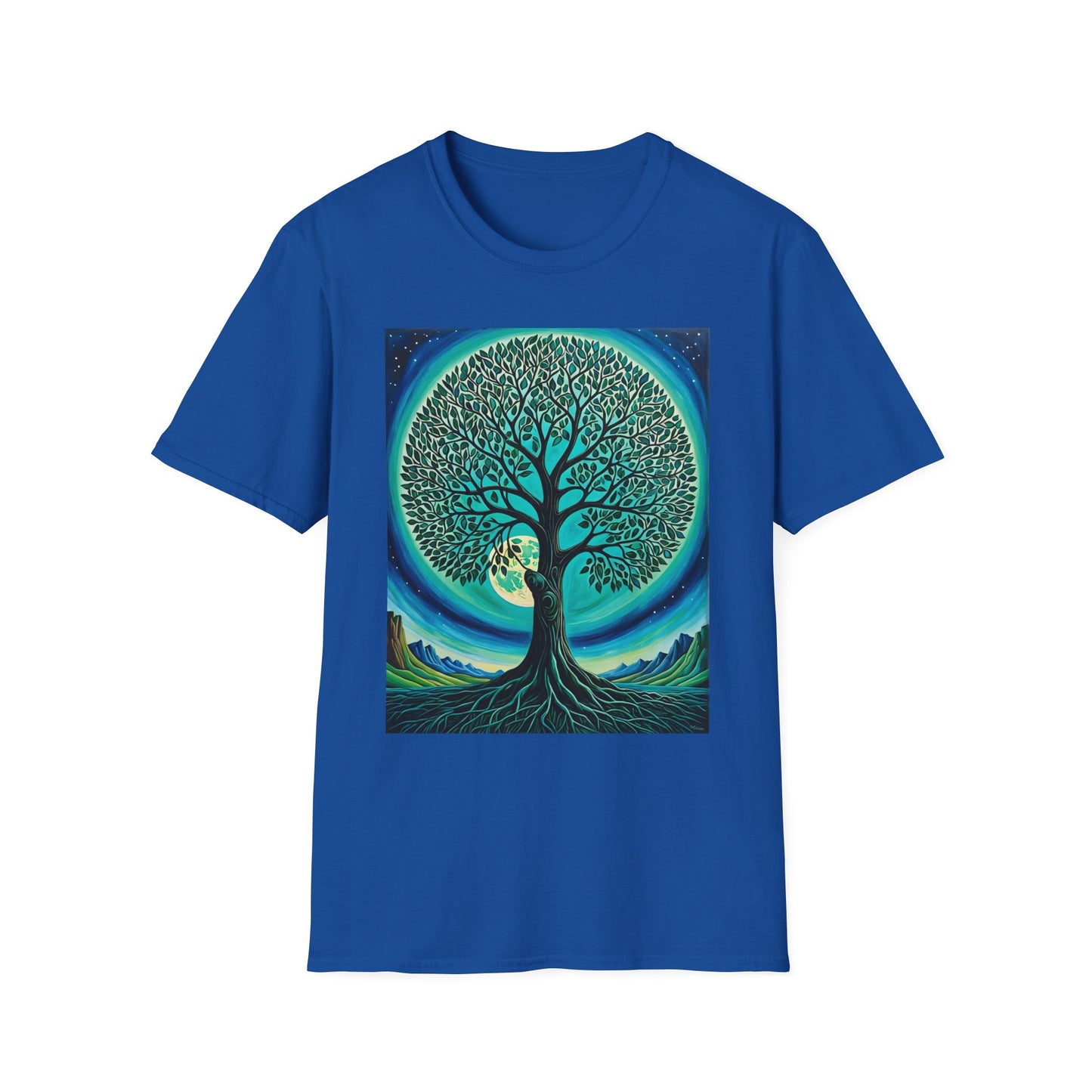 Tree of Life T-Shirt – Cosmic Nature Graphic Tee – Gift for Spiritual Friends, Psychedelic Art Lovers, and Mindful Hippie Souls