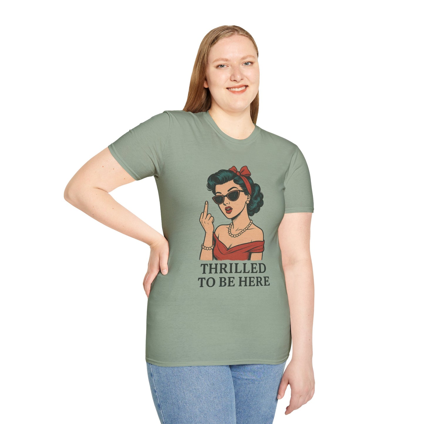 Vintage Pin Up Girl Graphic Tee, Stylish Casual Wear, Gifts for Her, Funny T-Shirt, Summer Fashion