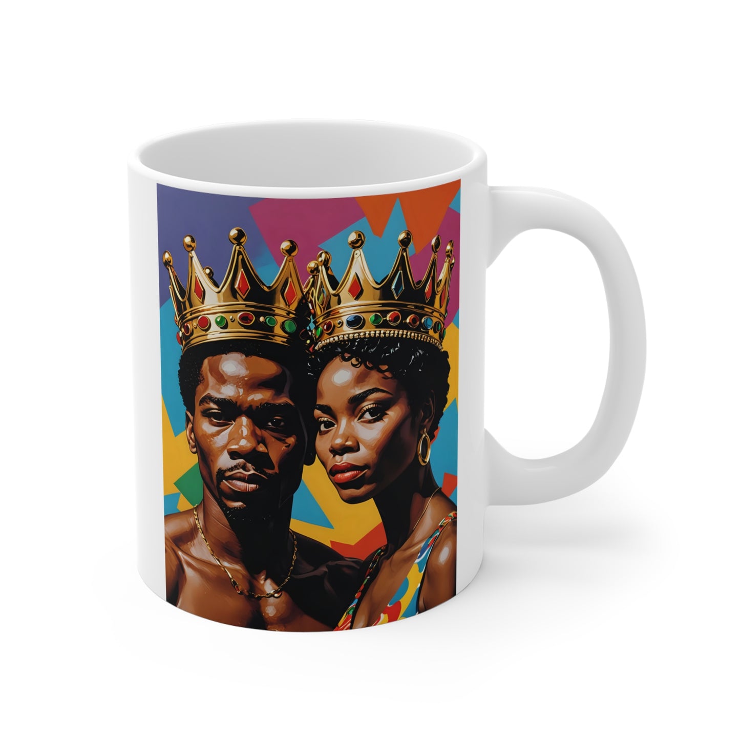 Colorful Crowned Kings & Queens Mug