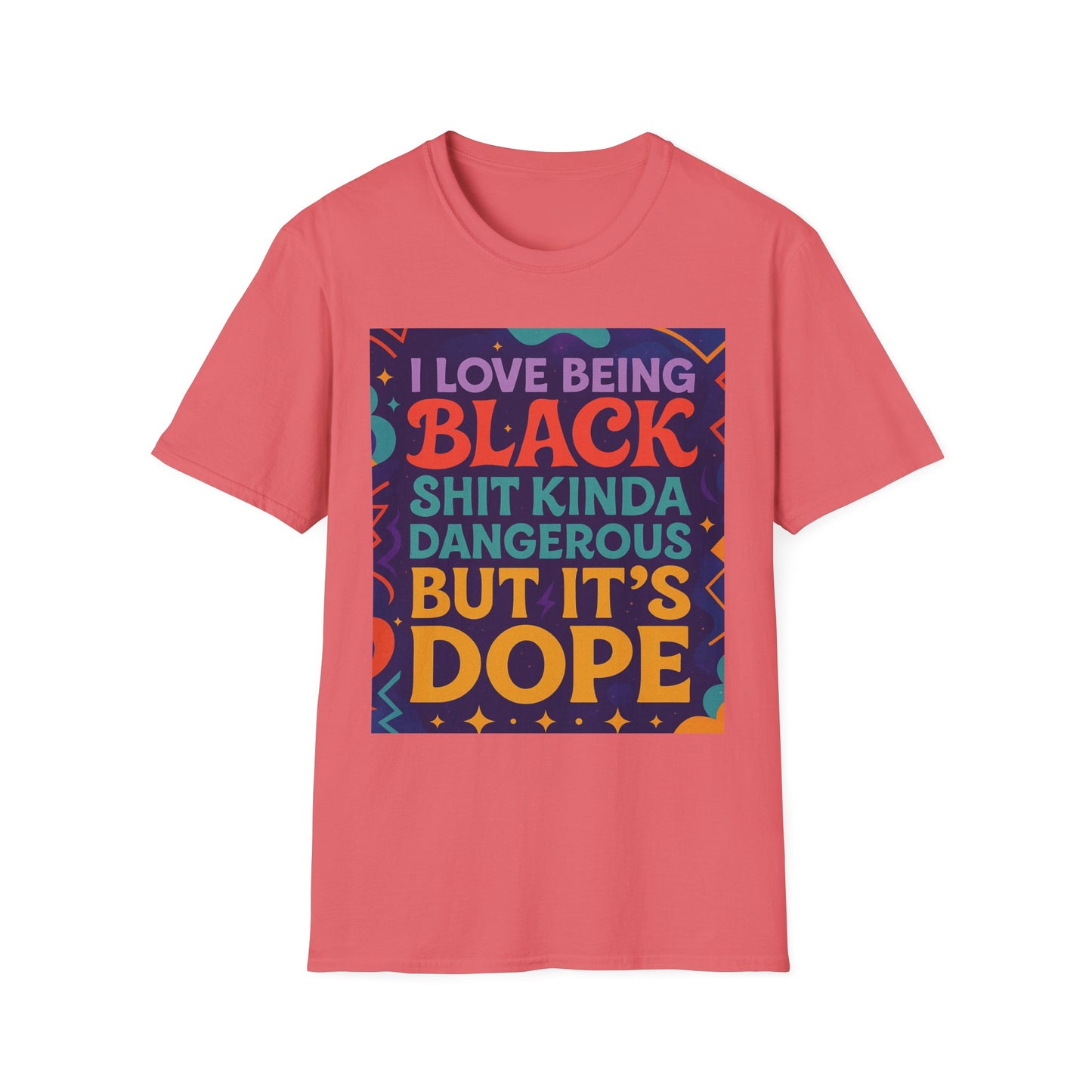 I Love Being Black Shirt – Bold Afrocentric Graphic Tee – Funny Black Pride Design – Gift for Pro-Black Friends and Culture Lovers